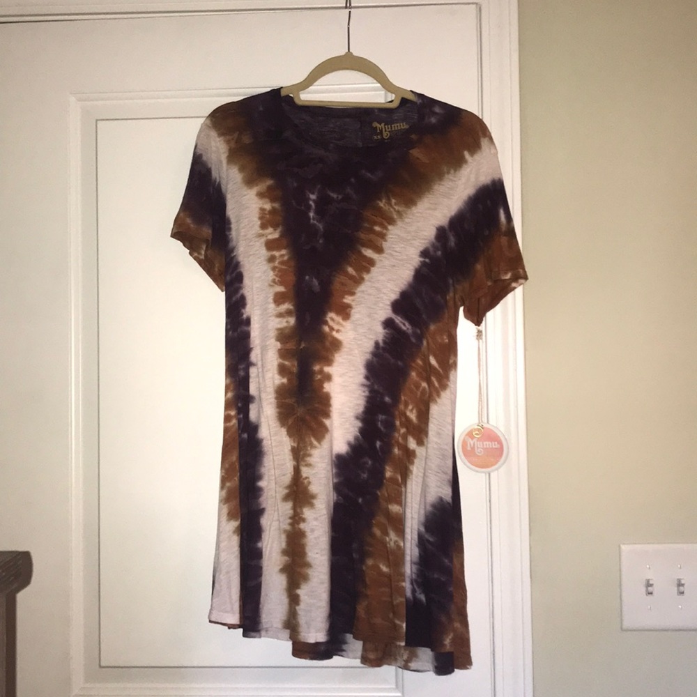 NWT XS Show Me Your Mumu tie dye dress